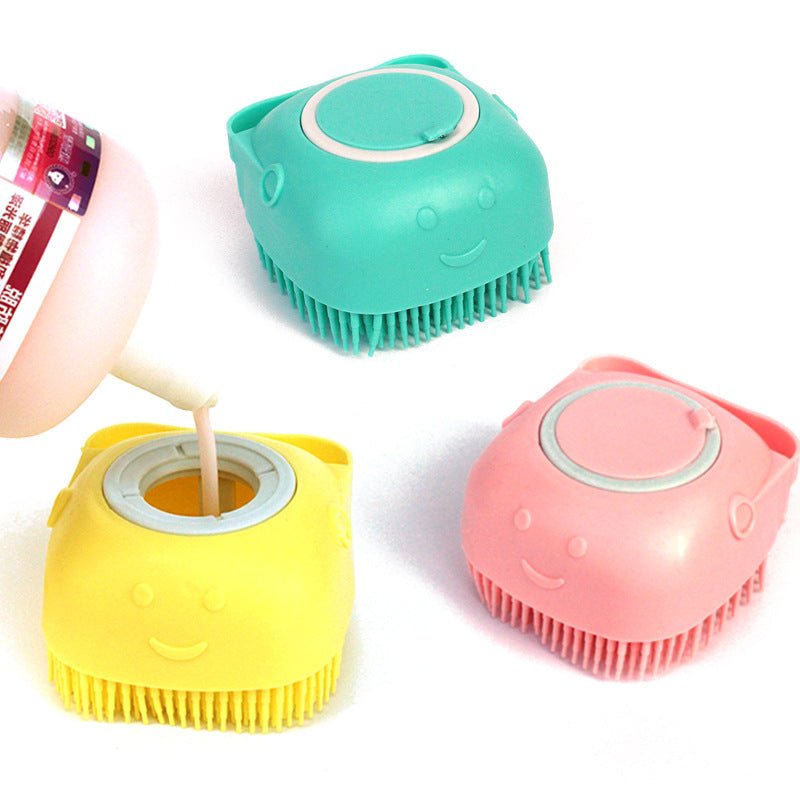 Silicone Dog Bath Massage Gloves Brush Pet Cat Bathroom Cleaning Tool Comb Brush For Dog Can Pour Shampoo Dog Grooming Supplies - Cozypaws.fitCat FurnitureCozypaws.fitCJGY128170348VEBluesquare293052bc868e7005c34da0b081232d89