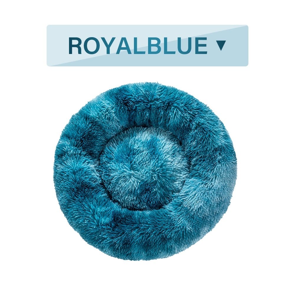 Fluffy Donut Dog Bed Warm Soft Long Plush Pet Cushion Dog House Cat Bed Washable Pet Sofa Mat Calming Samll Large Dog Beds - Cozypaws.fitCat FurnitureCozypaws.fitCJGY1616904-L-Colorful without zipperLColorful without zipperab738a5589d3fbf95f3ef273274aedba
