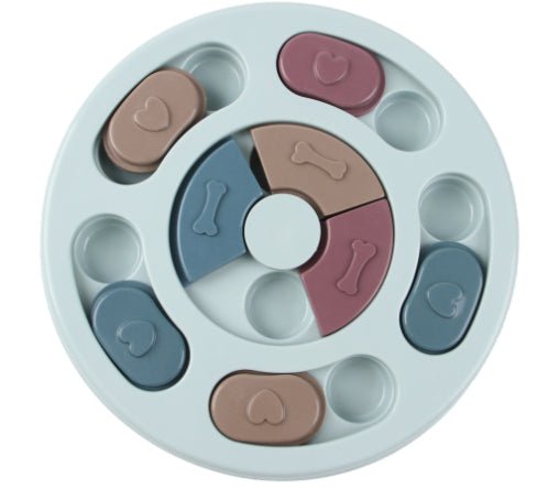 Dog Puzzle Toys Increase IQ Interactive Slow Dispensing Feeding Dog Training Games Feeder For Small Medium Dog Pet Training Toy - Cozypaws.fitCat FurnitureCozypaws.fitCJJJCWGY01607-Blue-RoundBlueRound57c1fb937bcf573855bc43f55407637e