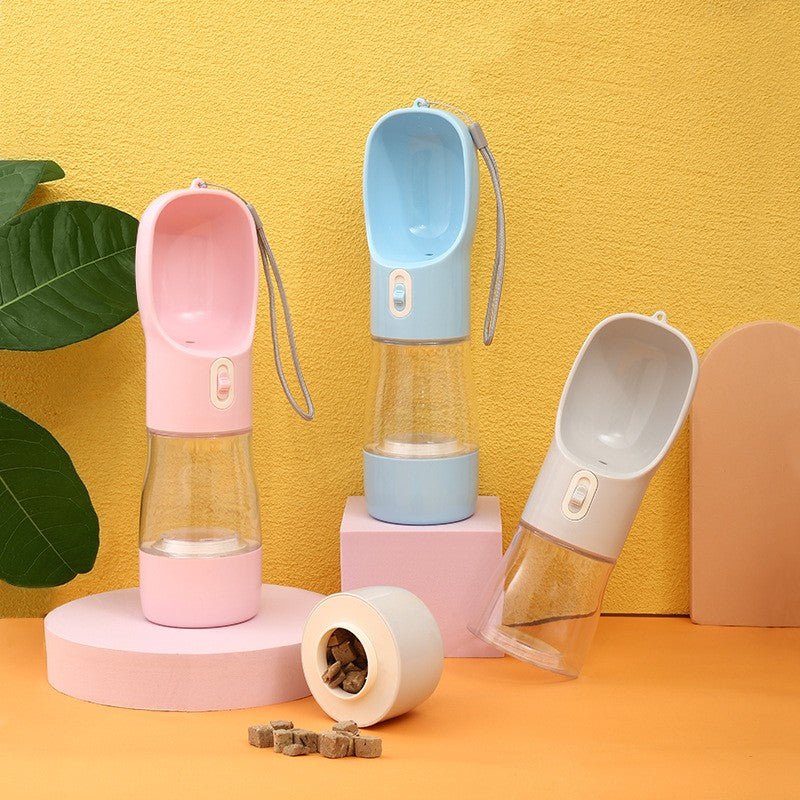 Pet Dog Water Bottle Feeder Bowl Portable Water Food Bottle Pets Outdoor Travel Drinking Dog Bowls Water Bowl For Dogs - Cozypaws.fitCat FurnitureCozypaws.fitCJHS162047410JQWhite 550mlSolid color879572baedc3fbb0768ba9f62bc77cd3
